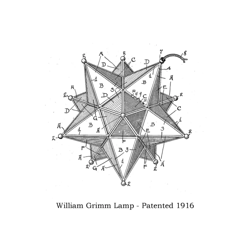 An early Christmas tree lamp.