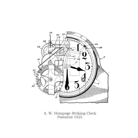 A classic clock mechanism from the early 20th century