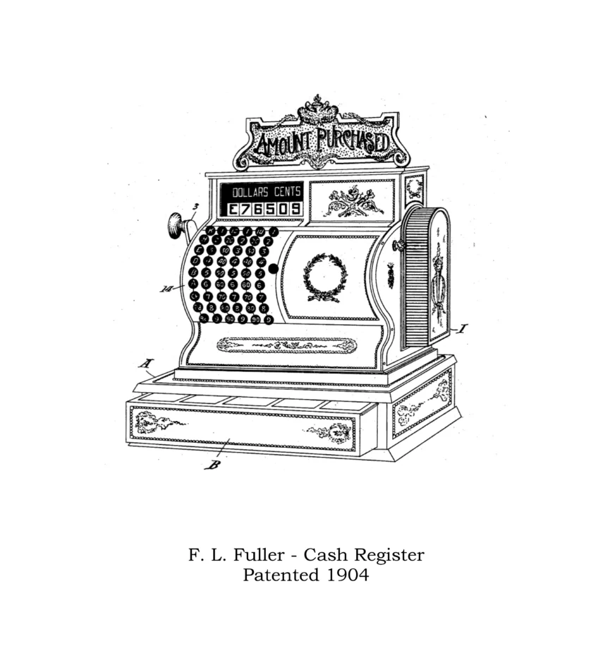 Early cash registers represented major advances in technology.